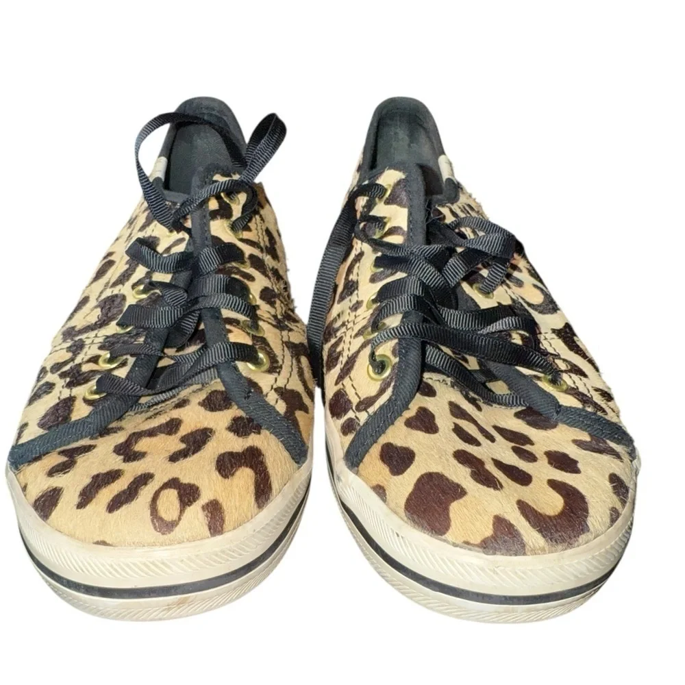 Kate Spade x Keds ‘Kickstart’ Leopard Calf Hair Low Top Sneaker